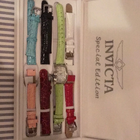Invicta ladies watch with 7 different colored band - Picture 1 of 4